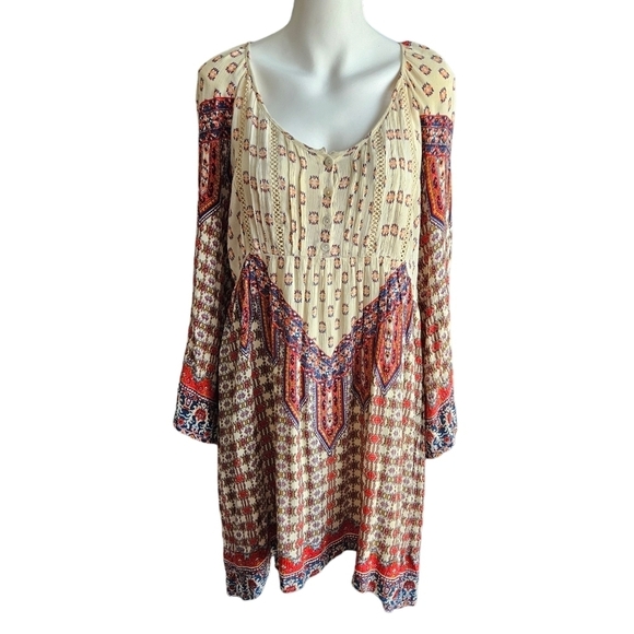 Altar'd State Dresses & Skirts - Altar'd State Womens Boho Bell Sleeve Mini Dress Sz Small